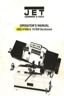 Jet-Jet HBS-916W & 1018W Bandsaw Operators Manual-HBS-1018W-HBS-916W-01